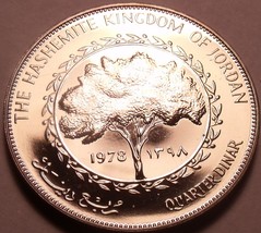 Rare Proof Kingdon Of Jordan AH-1398 (1978) 1/4 Dinar~Only 20,000 Minted~Free Sh - £38.34 GBP