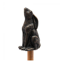 Jardinopia Antique Bronze Topper - Moongazing Hare - $22.29