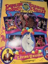 Circus Program Souvenir &#39;85 Ringling Bros Barnum Bailey Unicorn Siegfried Roy Ad - $8.99