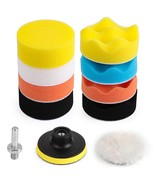 Kshineni 3 Inch Drill Buffing Pad 11 Pcs Car Foam Polishing Pads Kit Dri... - $13.23