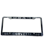 Vintage 1960s 70s Chevrolet Corvette Dealer License Plate Tag Frame Chev... - €34,74 EUR