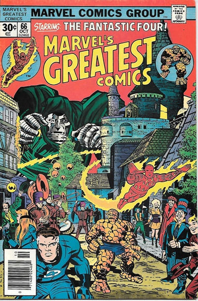 Marvel's Greatest Comics Comic Book #66 Fantastic Four 1976 VERY FINE - £3.55 GBP