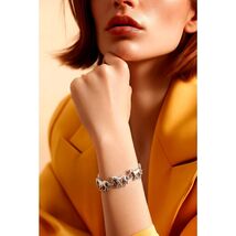 High Quality Sterling Silver Detailed Horse Bracelet - $445.50