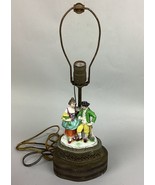 Vintage German Ceramic Porcelain Lamp - Man And Woman - 18.5” - €17,19 EUR