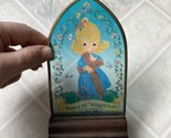 1995 precious moments stained glass I believe in the Old rugged Cross Decor - $20.35