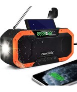 Emergency Weather Radio, 5000Mah Solar Hand Crank Radio, BLUETOOTH/AM/FM... - $59.95