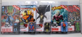 McFarlane DC Page Punchers Lot of 5 Superman Black Adam Blue Beetle Lex Luthor + - £39.55 GBP