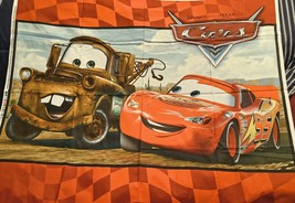 Disney Pixar Cars 42X33 Inch Fabric Quilt Top Coverings Sewing Crafts  - $15.00