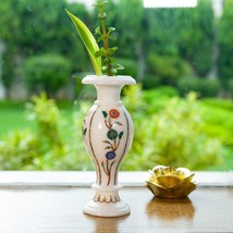 Elegant Flower Vase &amp; Pot Precious Floral Fine Art Home Decor Housewarming Gift - £885.82 GBP