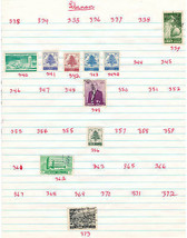 French Colonies LEBANON V.F. Mint &amp; Used Stamps Hinged on list  - £0.88 GBP