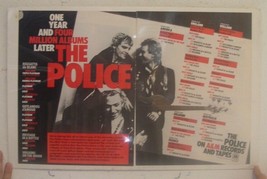 Police Poster Trade Ad One Year 4 Million Albums Later Awards Platinum - $2,495.24 MXN