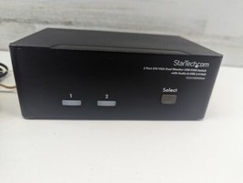 Startech 2 Port DVI/VGA USB/KVM Switch With Audio &amp; Usb Hub 2.0 - Used - £15.14 GBP