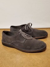 John Varvatos Lace-Up Oxford Shoes Mens Size 9M Brown Suede Leather Plain Toe - £55.53 GBP