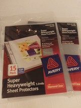 Avery 74129 15 Count Super Heavyweight Sheet Protectors 5.0 Mils 2 Packs - £23.97 GBP