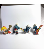 Smurfs Pewit SmurfsFigure Pee-Wee Mandolin Boy Vintage PVC Toy 1978-80 L... - £22.65 GBP