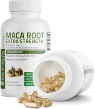 Bronson Maca Root Extra Strength - Lepidium Meyenii (1-Bottle, 90ct) EXP 05/2025 - £11.21 GBP