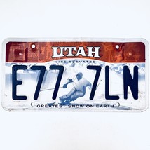  United States Utah Greatest Snow On Earth Passenger License Plate E77 7LN - £14.12 GBP