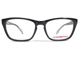 Alain Mikli ML1214 C001 Eyeglasses Frames Black White Square Full Rim 52-16-140 - $55.88