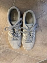 Adidas OrthoLite Float Pearl Gray Suede Sneakers SZ 8.5 EUC - $24.75