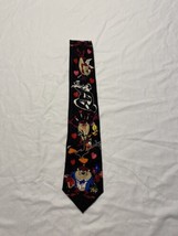 Vintage 1995 Looney Tunes Valentines Day Tie Silk Taz Daffy Tweety Bird ... - $7.85