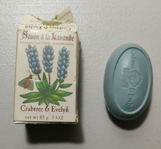 SAVON A LA LAVANDE LAVANDER - CRABTREE &amp; EVELYN 3 OZ NEW SOAP - RIPPED BOX - $14.25