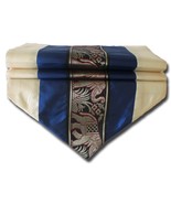TIL131 blue elephant table runner tablecloth tablerunner silk 200x30cm 7... - $18.99