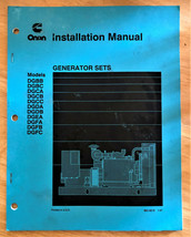 Cummins Onan Generator Set Installation Manual  DG Models 1-97 - £23.49 GBP