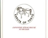 Karuta of Tokyo Japanese Steak House Menu White Plains New York 1970&#39;s - £10.90 GBP