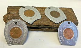 Encased Souvenir Good Luck Coins MD Scratcher Wax Museum General Plumbing - $29.95