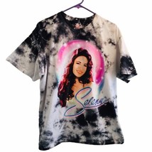 Selena Shirt Size 1X Quintanilla Tie Dye Smoke Graphic Portrait Music T-... - £17.50 GBP