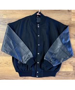 Vintage Fraternity Of The Desert Bighorn Black Leather Jacket Large EUC - $87.96 CAD