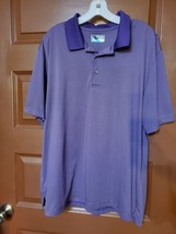 PGA Tour Golf Polo Shirt Mens Size XL Purple Short Sleeve - £11.87 GBP