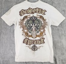 Despotic Tyrant Mens Shirt Large White Graphic  Distressed Worn Casual T... - £42.62 GBP