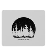 Wanderlust Mouse Pad - Black and White Nature Design, Non-Slip Neoprene,... - £13.79 GBP