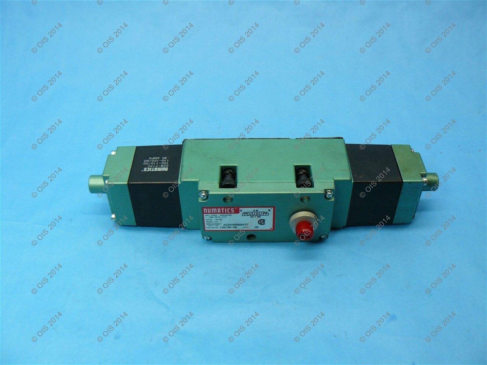 Numatics A23SS5008047E Double Solenoid Valve 120 VAC NNB - $149.99