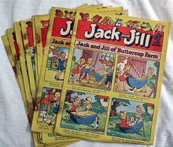 JACK &amp; JILL UK Britain Vintage Comic 7 x Copies 1954-55 - $42.75