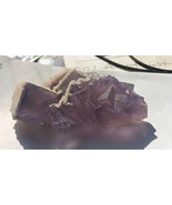 Flawless Cubic Fluorite, 102g Exhibiting Calcite Druzy AAA 3.5&quot; - £165.27 GBP