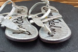 Sam Edelman Size 6 M Silver Gladiator Synthetic Women Sandal Shoes - £15.53 GBP