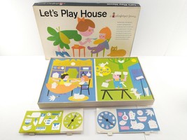 Vintage 1961 Large Colorforms Game Set LET&#39;S PLAY HOUSE Complete &amp; Clean... - £39.83 GBP