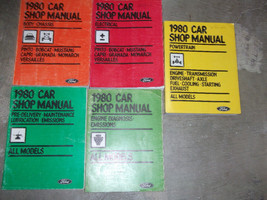 1980 Ford Mustang Capri Pinto Repair Service Shop Workshop Manual Set OEM - £96.34 GBP