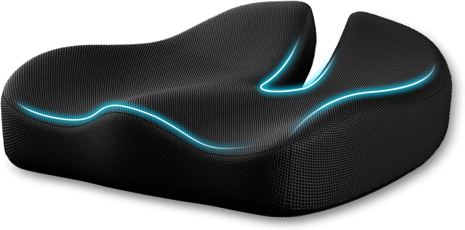 Seat Cushion, Extra Large Memory Foam Cushion For Office Chair Cushions, - $51.99