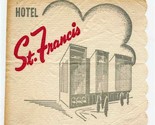 Hotel St Francis Cocktail Napkin San Francisco California 1950&#39;s - $11.88