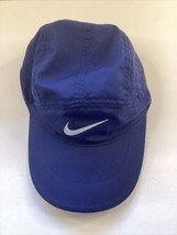 Nike Tailwind Blue DriFit Running Hat Cap Strap Back - £30.92 GBP