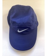 Nike Tailwind Blue DriFit Running Hat Cap Strap Back - £31.14 GBP