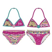 bassket.com B4RBIE 2 Pieces Bathing Suit Bikini Flower for Girls (Pink/M... - $9.99