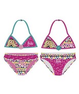 bassket.com B4RBIE 2 Pieces Bathing Suit Bikini Flower for Girls (Pink/M... - $9.99