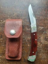 Schrade + USA Uncle Henry LB5 Lockback Rosewood Pocket Knife With Sheath - $39.59
