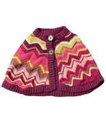 Missoni Girls Chevron Knit Poncho With Button Front Small - $20.14 CAD