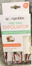 Spongeables Pre-Tan Coconut Colada Body Wash In A Sponge W/Coconut Oil/O... - £9.36 GBP