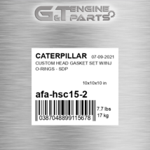 AFA-HSC15-2 Custom Head Gasket Set W/INJ Fits Caterpillar (New Aftermarket) - $1,347.94